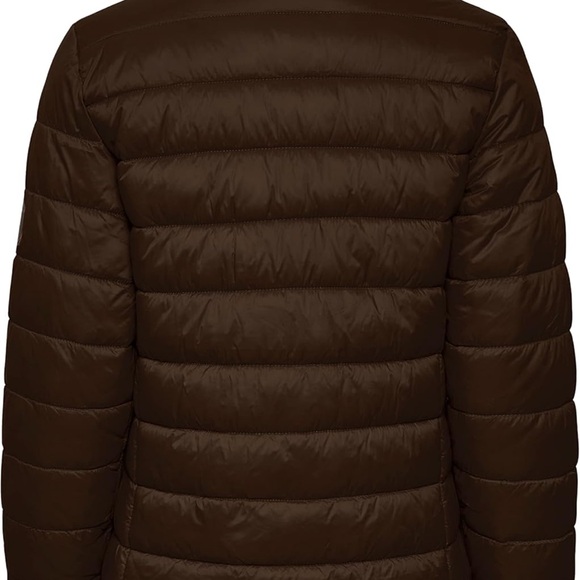 Women's Brown Puffer Jacket - Picture 3 of 9